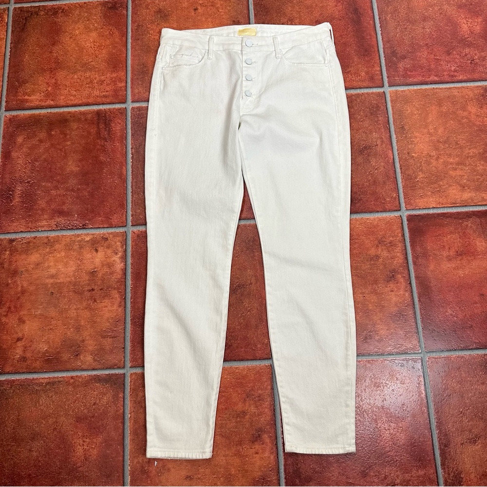 Mother White Stretchy Jeans